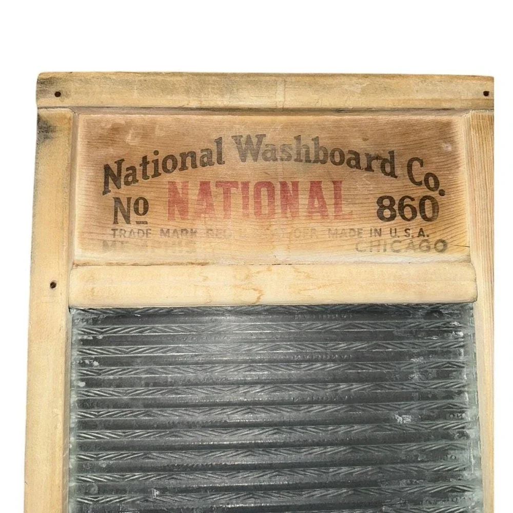 Antique National‎ Washboard Co No 860 Glass King 23